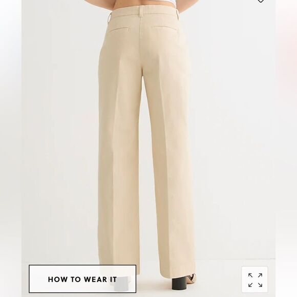J. Crew Tall pleated capeside chino pant* - Picture 4 of 9